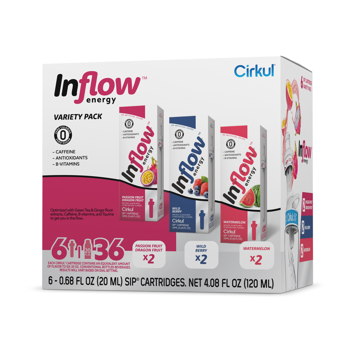 Inflow Energy® 6-Pack Variety Pack - Charge Choice