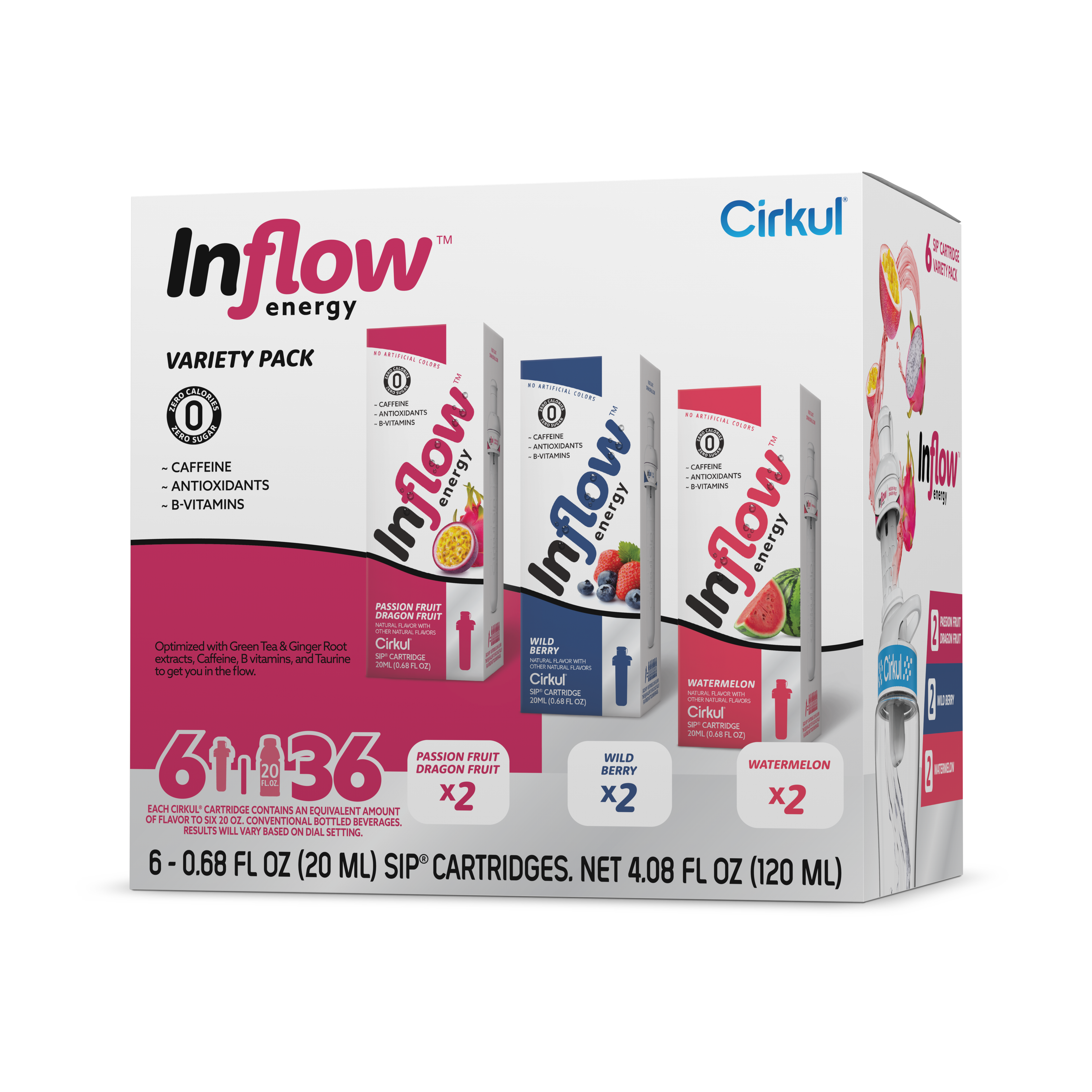 Inflow Energy® 6-Pack Variety Pack - Charge Choice