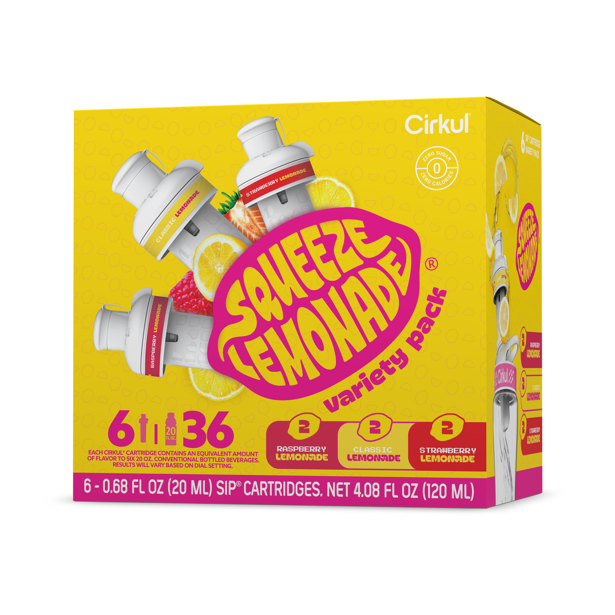 Squeeze Lemonade® 6-Pack Variety Pack - Bright Citrus Set