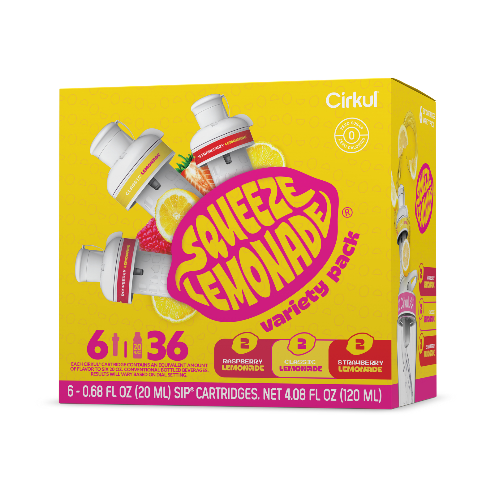 Squeeze Lemonade® 6-Pack Variety Pack - Bright Citrus Set