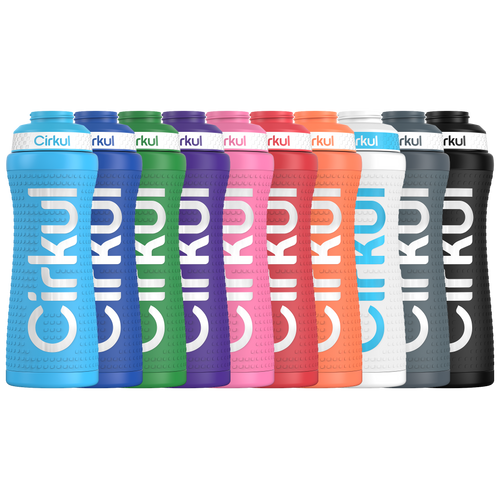 22oz. Grip Stainless Steel Bottle & Sport Lid - Travel Bottle