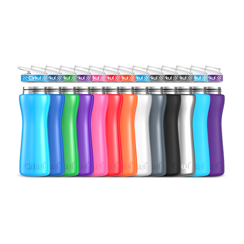 22oz. Stainless Steel Bottle & Comfort Grip Lid - Modern Carry