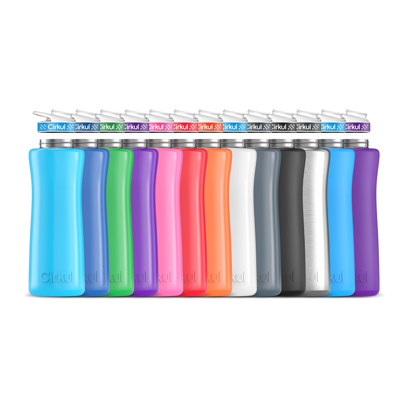42oz. Stainless Steel Bottle & Comfort Grip Lid - Travel Bottle