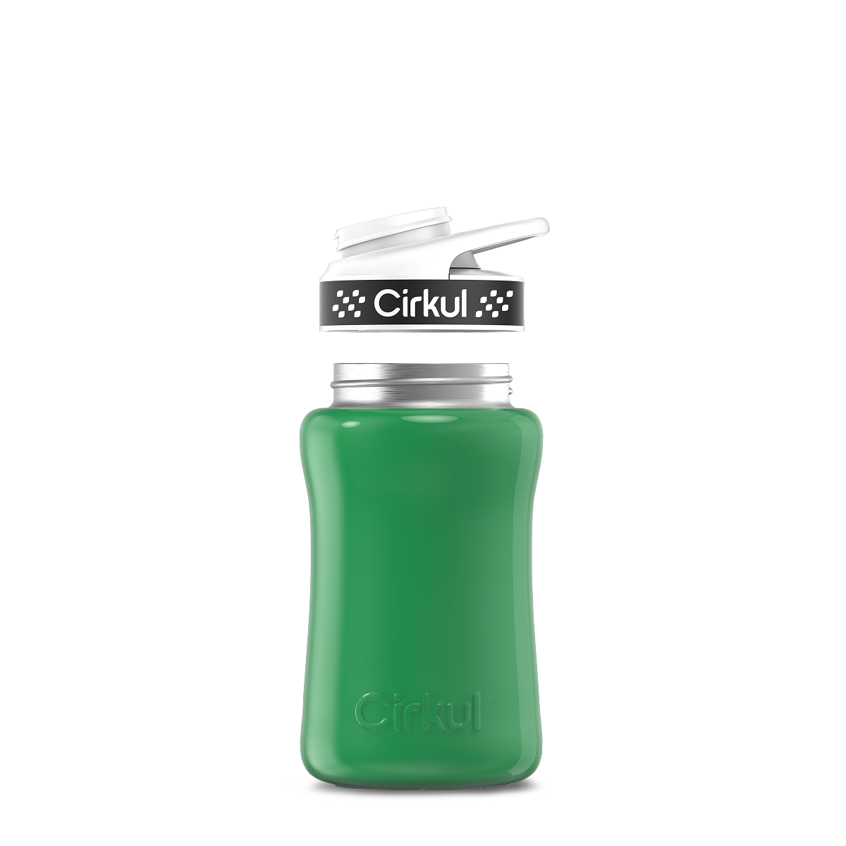 12oz. Stainless Steel Bottle & Comfort Grip Lid - Premium Carry