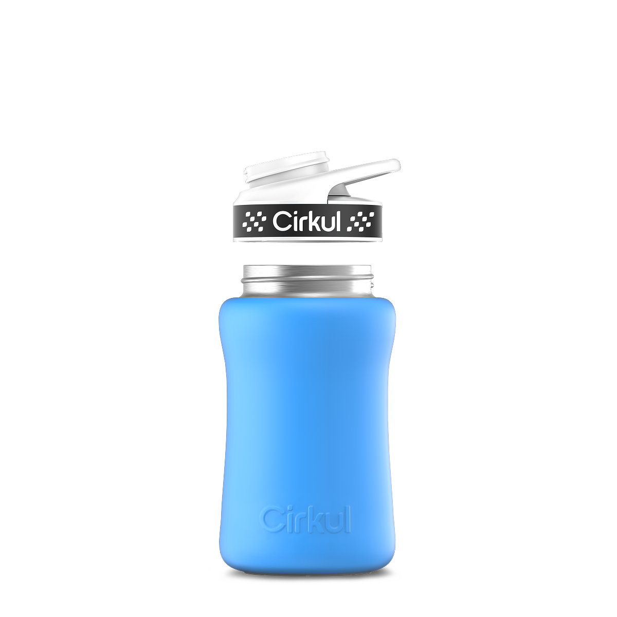 12oz. Stainless Steel Bottle & Comfort Grip Lid - Premium Carry