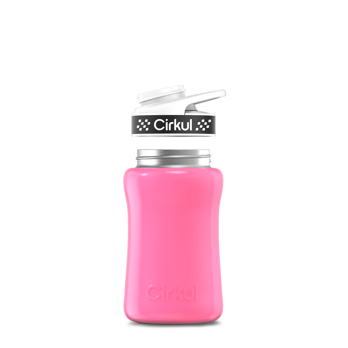 12oz. Stainless Steel Bottle & Comfort Grip Lid - Premium Carry