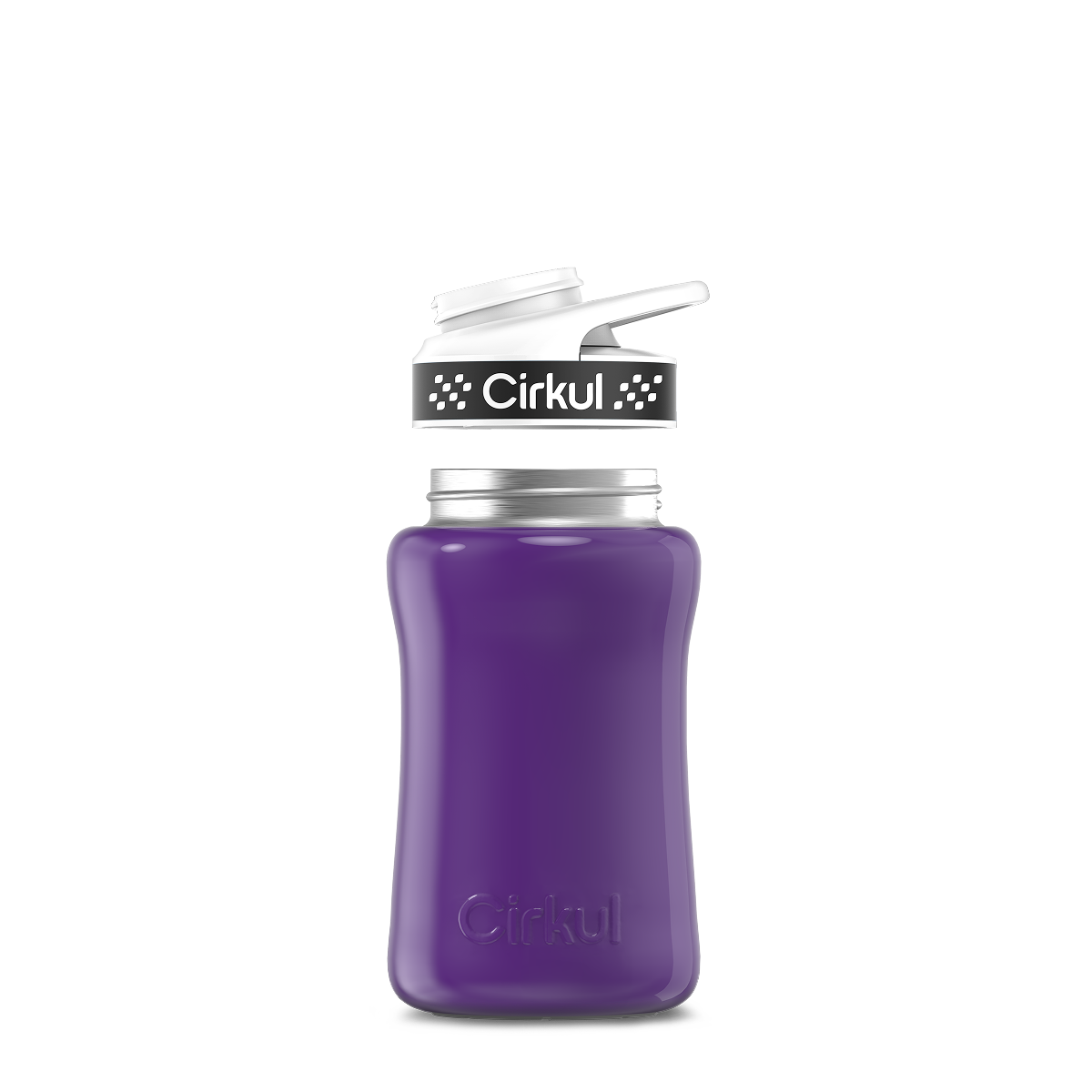12oz. Stainless Steel Bottle & Comfort Grip Lid - Premium Carry