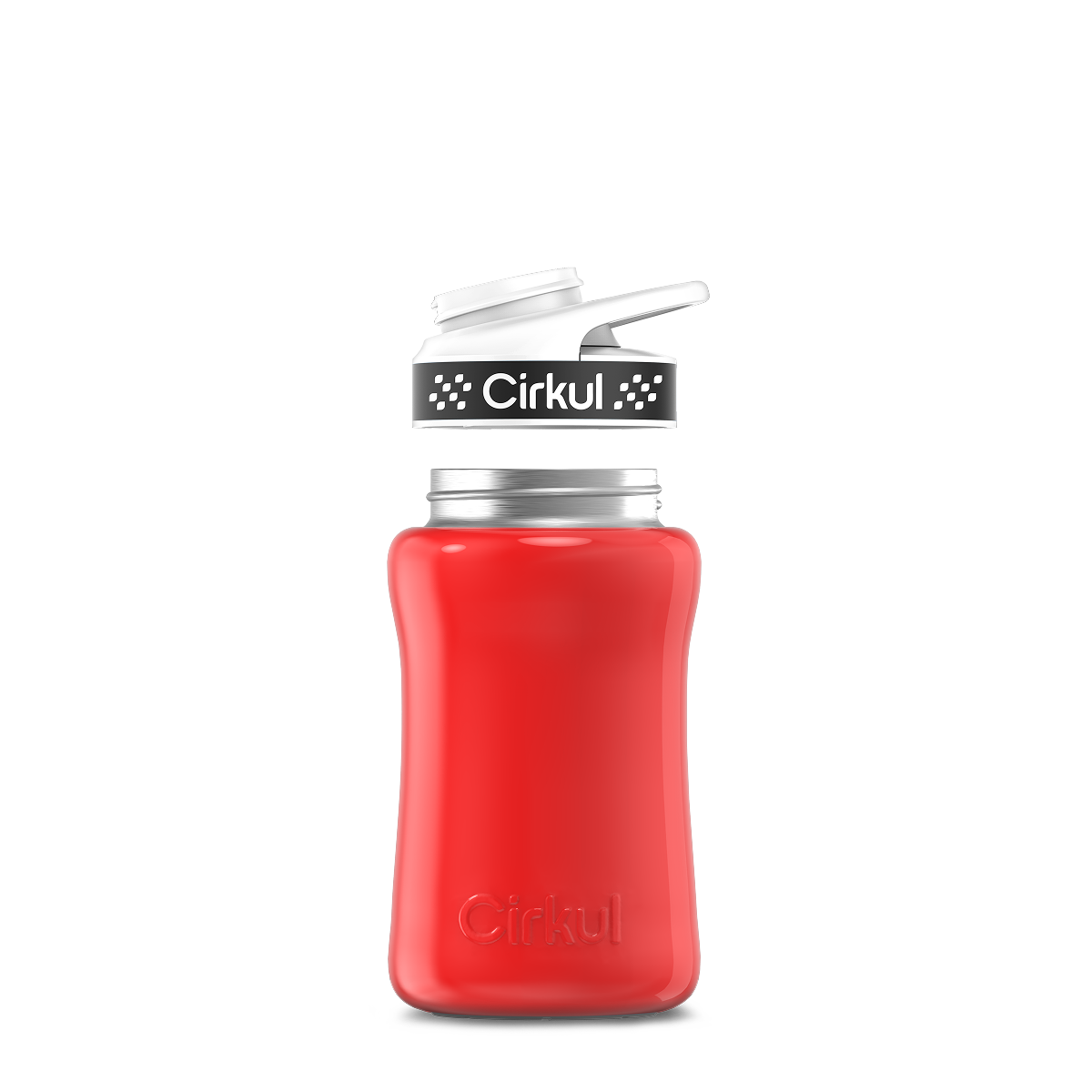12oz. Stainless Steel Bottle & Comfort Grip Lid - Premium Carry