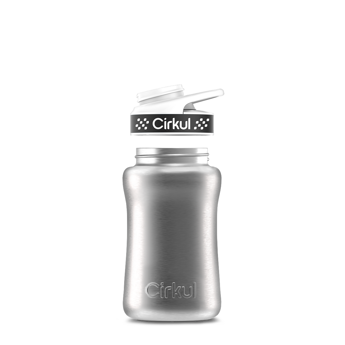12oz. Stainless Steel Bottle & Comfort Grip Lid - Premium Carry