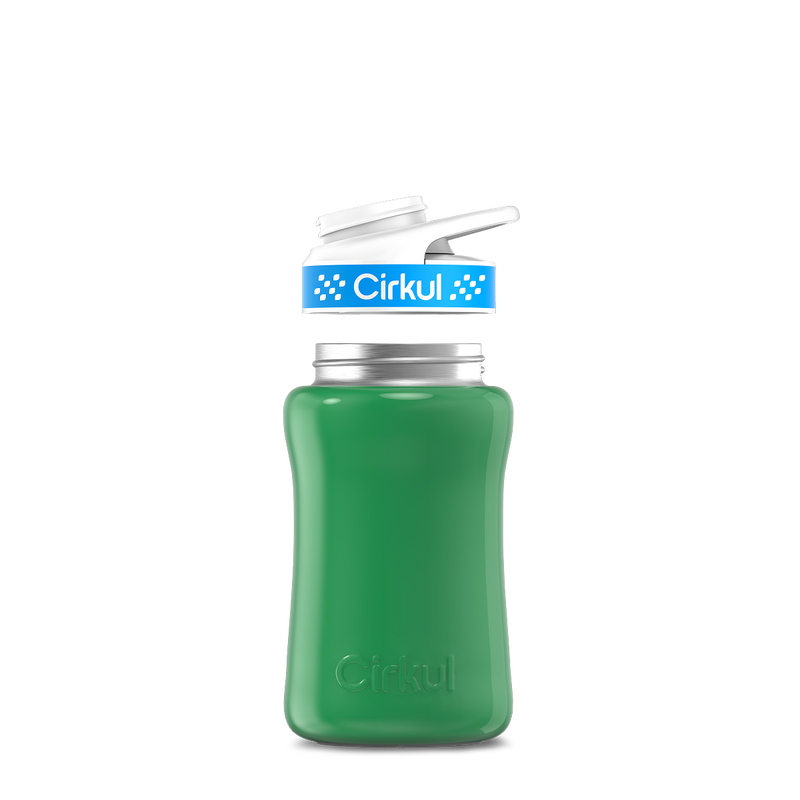 12oz. Stainless Steel Bottle & Comfort Grip Lid - Premium Carry