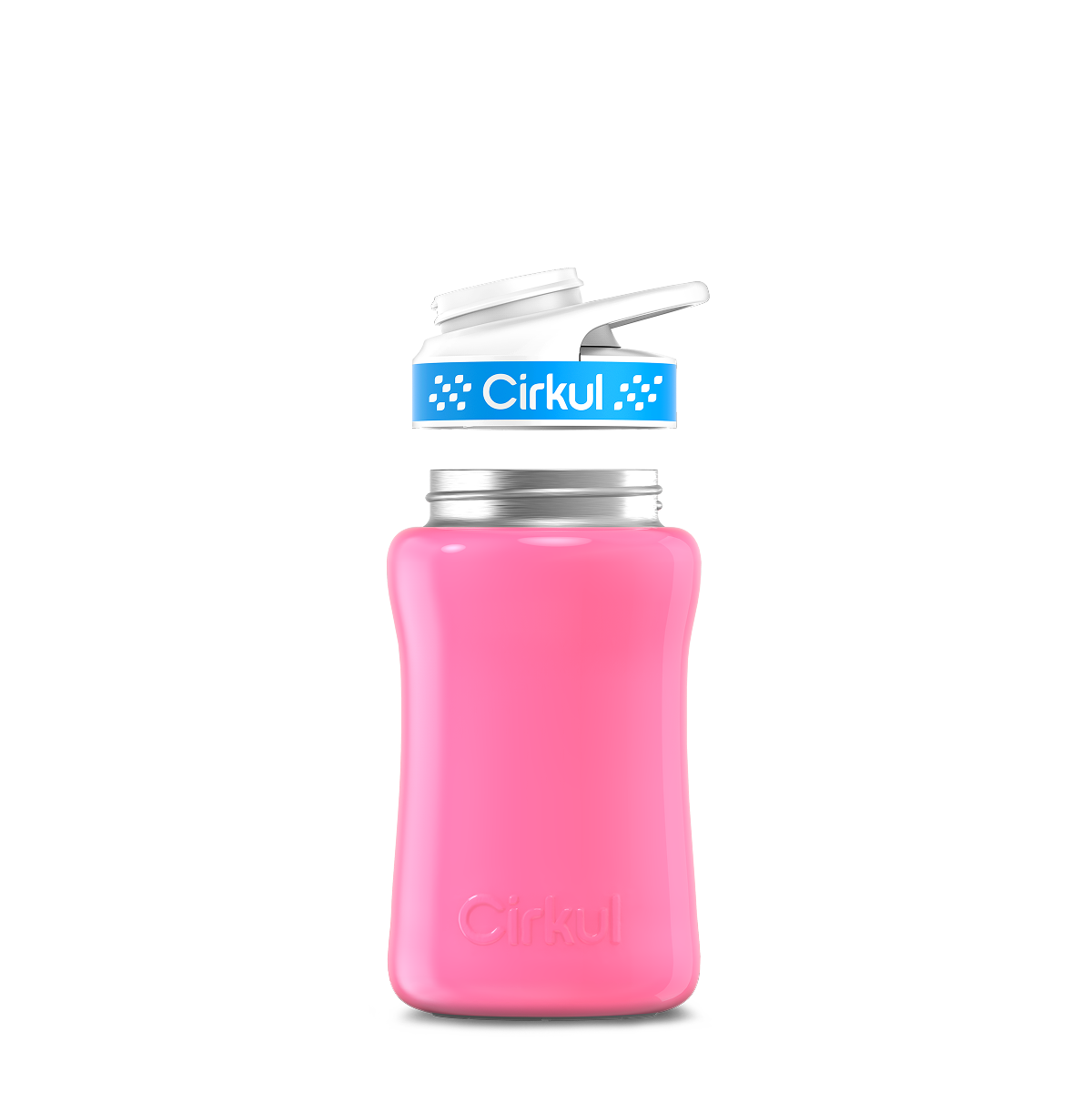12oz. Stainless Steel Bottle & Comfort Grip Lid - Premium Carry
