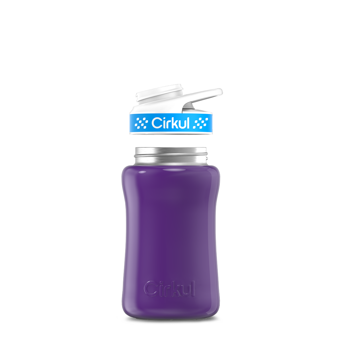 12oz. Stainless Steel Bottle & Comfort Grip Lid - Premium Carry