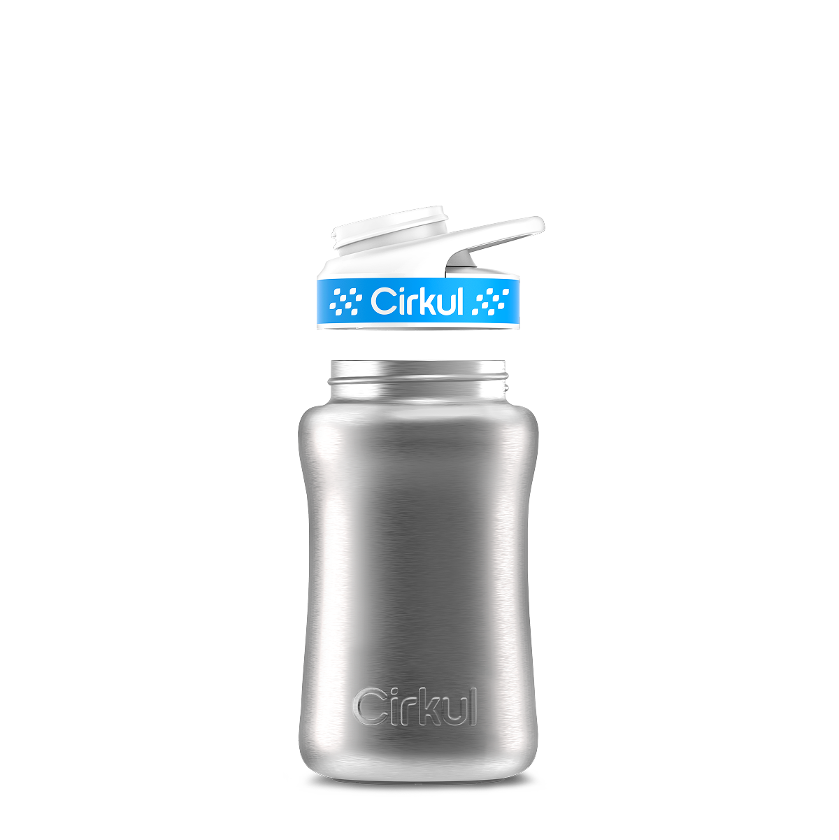 12oz. Stainless Steel Bottle & Comfort Grip Lid - Premium Carry