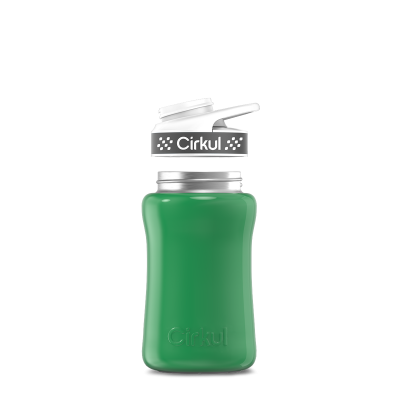 12oz. Stainless Steel Bottle & Comfort Grip Lid - Premium Carry
