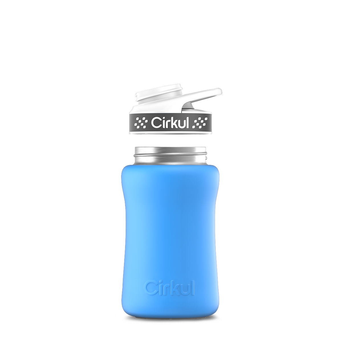 12oz. Stainless Steel Bottle & Comfort Grip Lid - Premium Carry