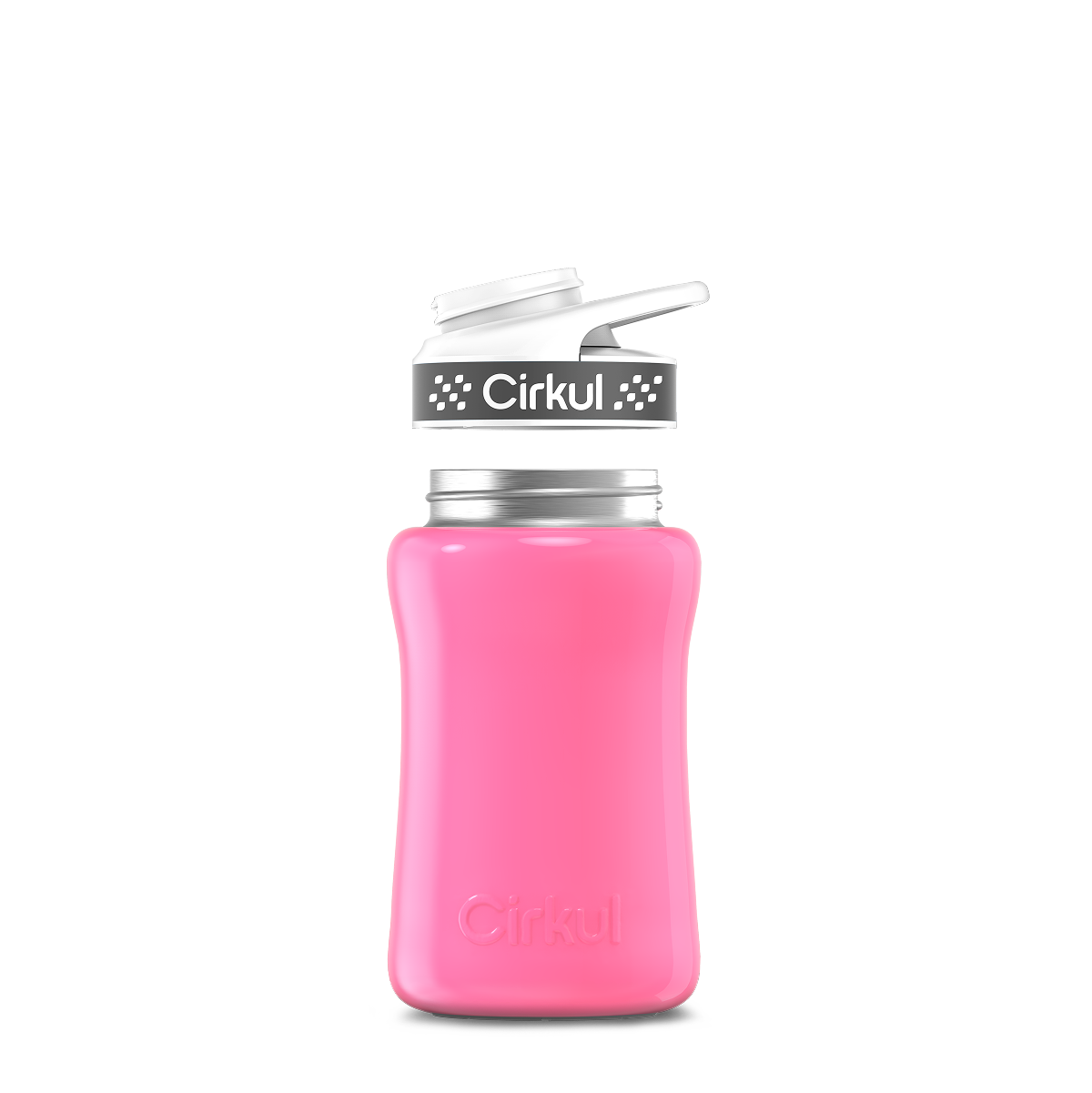 12oz. Stainless Steel Bottle & Comfort Grip Lid - Premium Carry