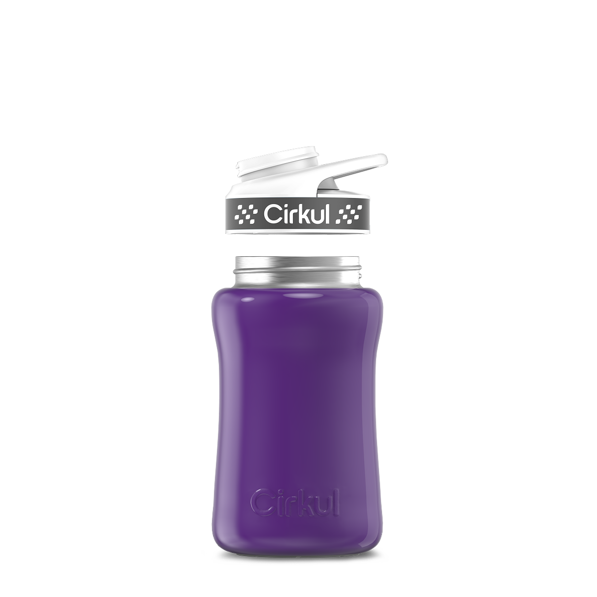 12oz. Stainless Steel Bottle & Comfort Grip Lid - Premium Carry