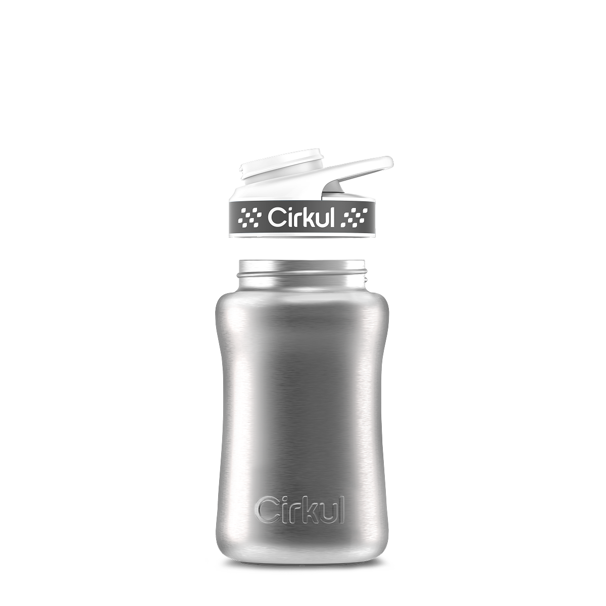 12oz. Stainless Steel Bottle & Comfort Grip Lid - Premium Carry
