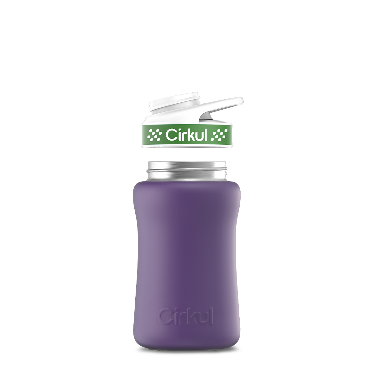 12oz. Stainless Steel Bottle & Comfort Grip Lid - Premium Carry