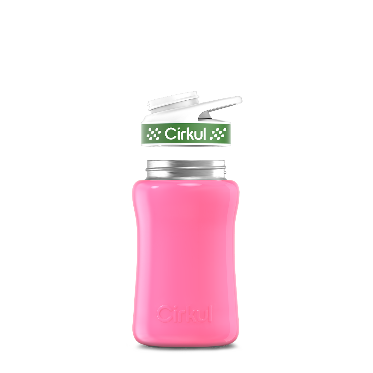 12oz. Stainless Steel Bottle & Comfort Grip Lid - Premium Carry