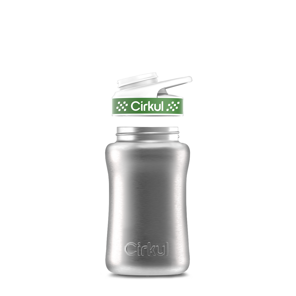 12oz. Stainless Steel Bottle & Comfort Grip Lid - Premium Carry