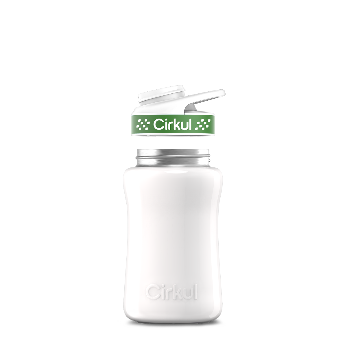 12oz. Stainless Steel Bottle & Comfort Grip Lid - Premium Carry