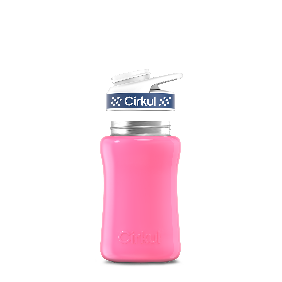 12oz. Stainless Steel Bottle & Comfort Grip Lid - Premium Carry