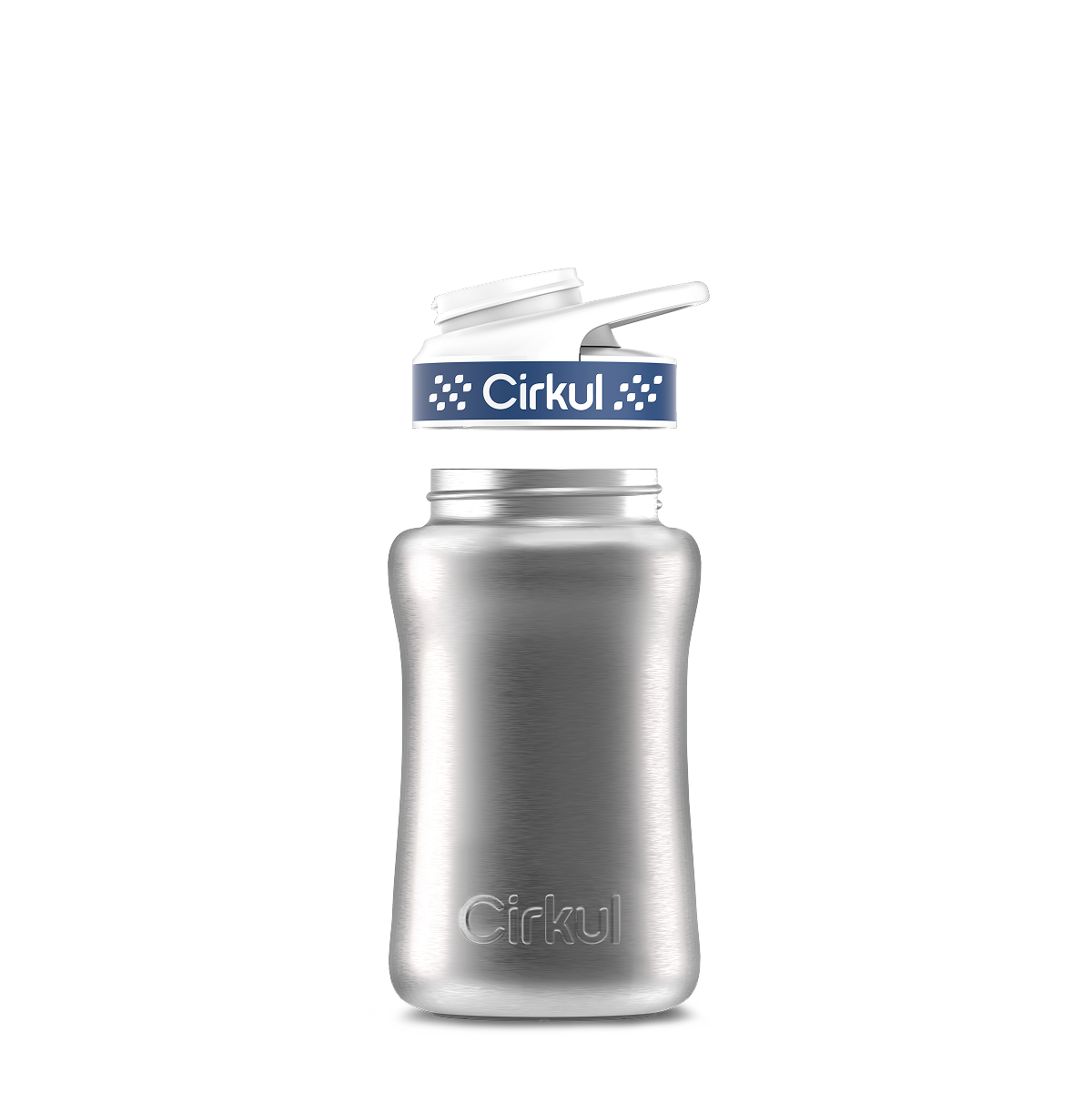 12oz. Stainless Steel Bottle & Comfort Grip Lid - Premium Carry