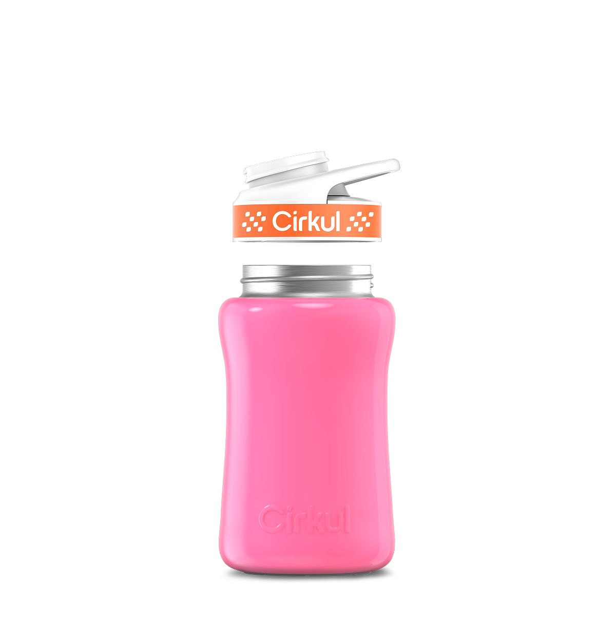 12oz. Stainless Steel Bottle & Comfort Grip Lid - Premium Carry