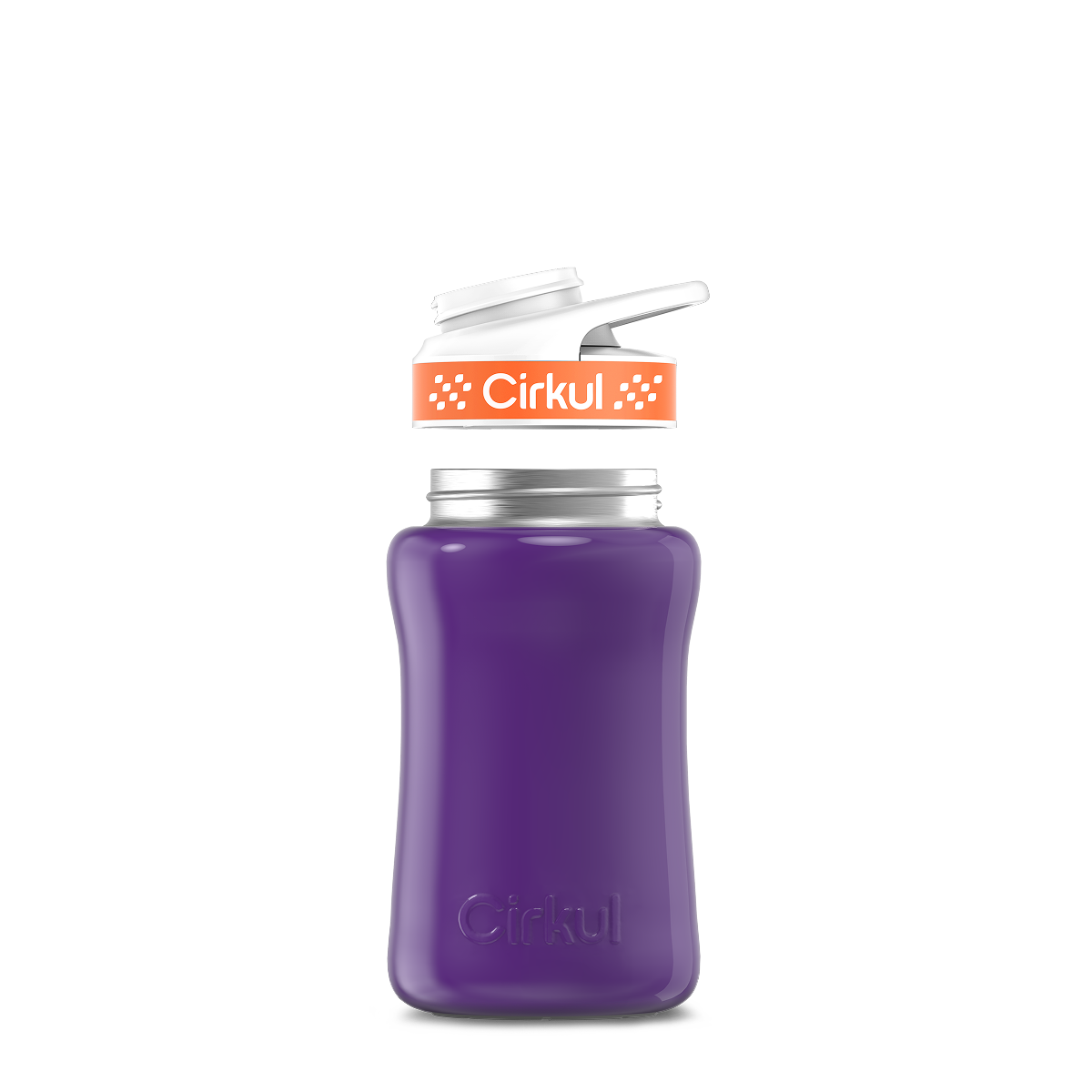 12oz. Stainless Steel Bottle & Comfort Grip Lid - Premium Carry