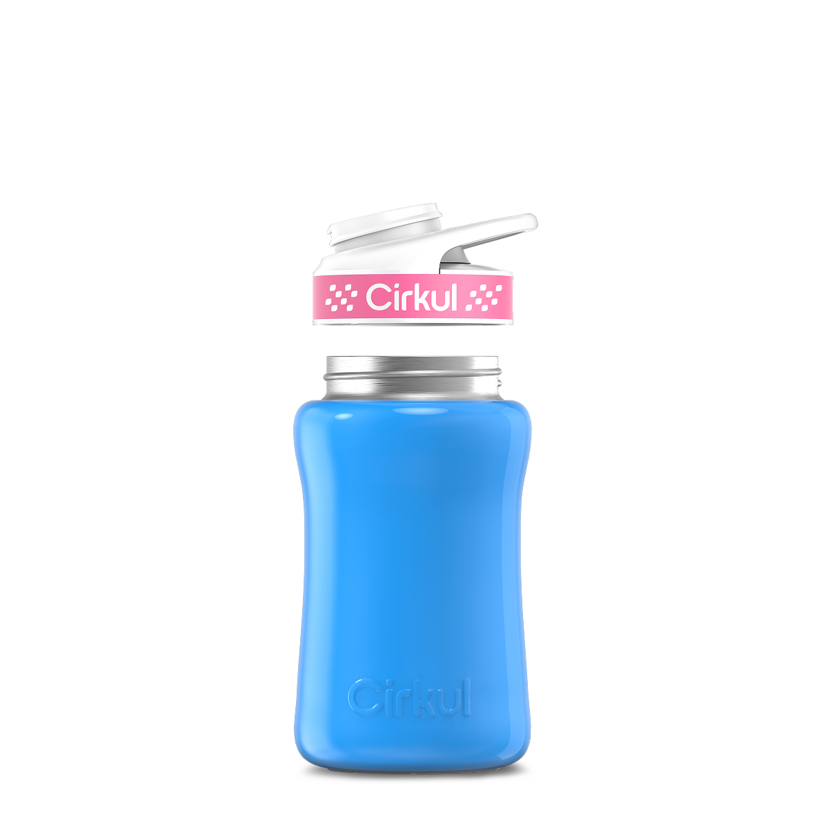 12oz. Stainless Steel Bottle & Comfort Grip Lid - Premium Carry