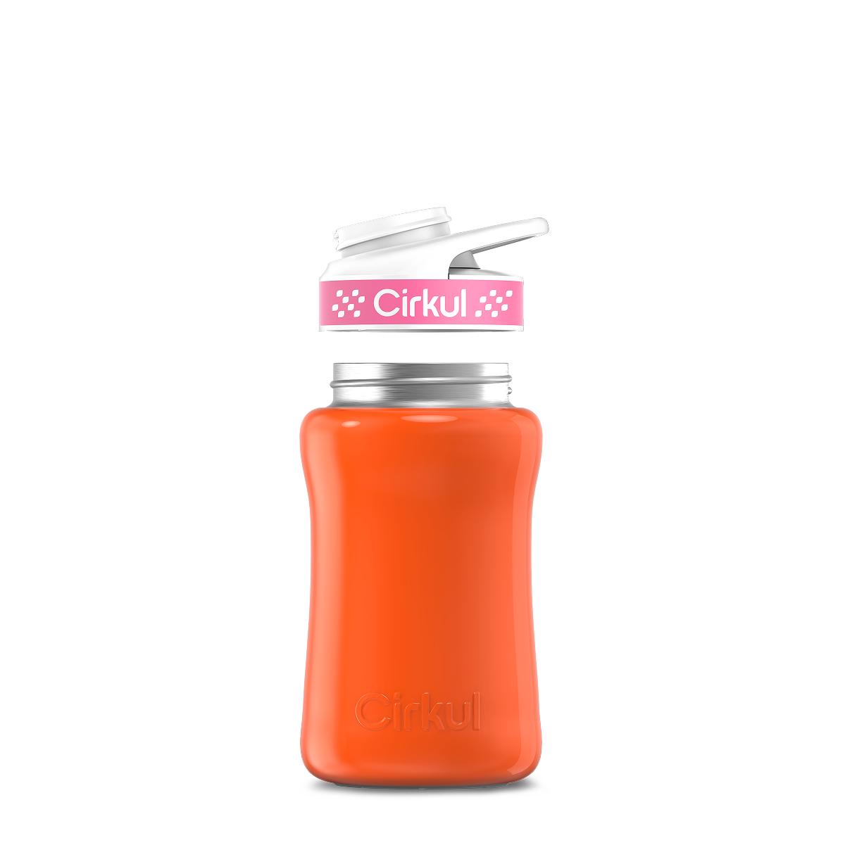 12oz. Stainless Steel Bottle & Comfort Grip Lid - Premium Carry