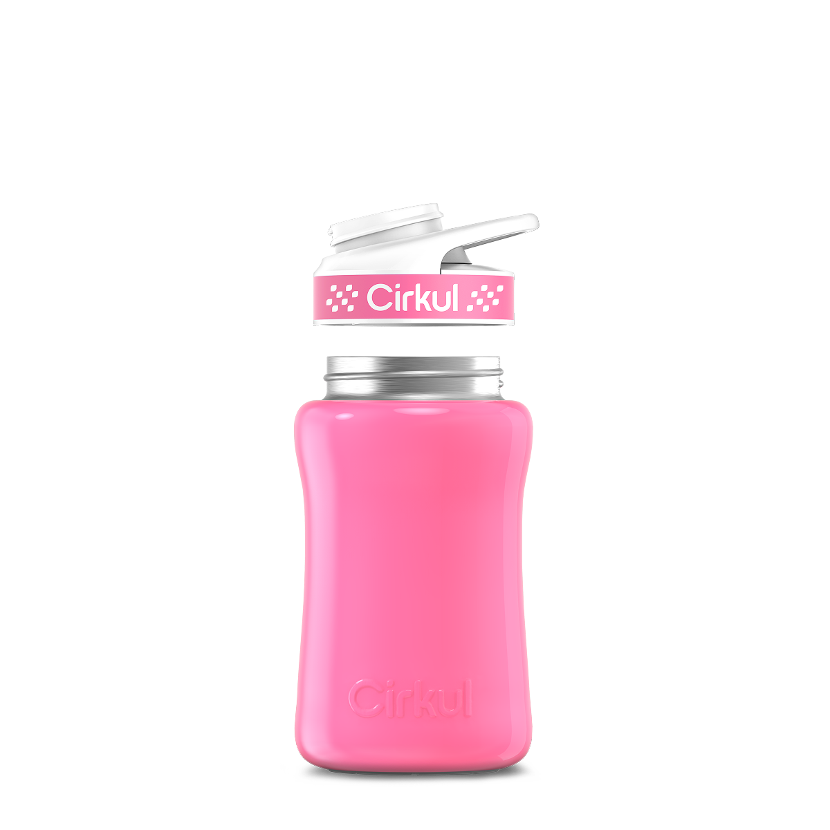 12oz. Stainless Steel Bottle & Comfort Grip Lid - Premium Carry