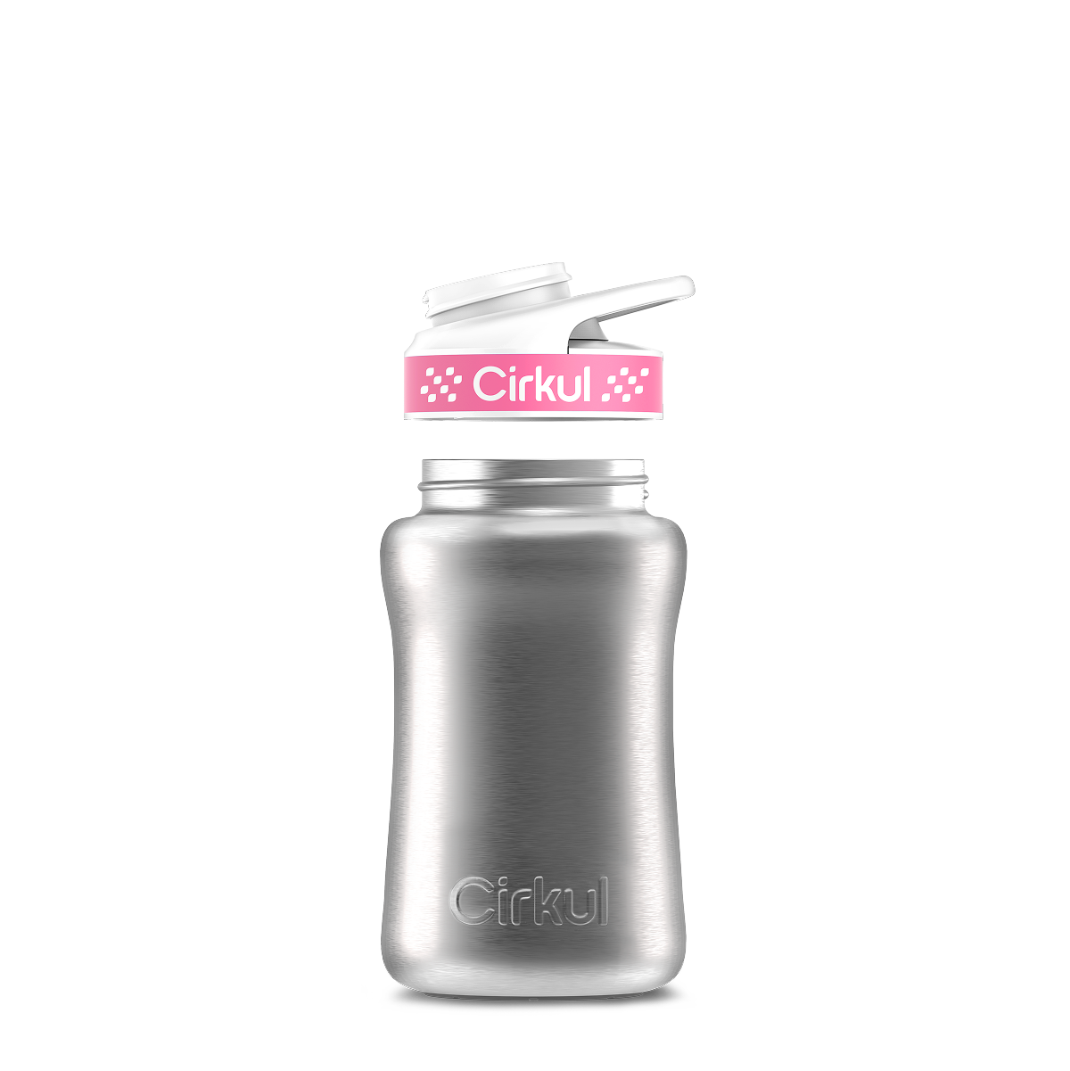 12oz. Stainless Steel Bottle & Comfort Grip Lid - Premium Carry