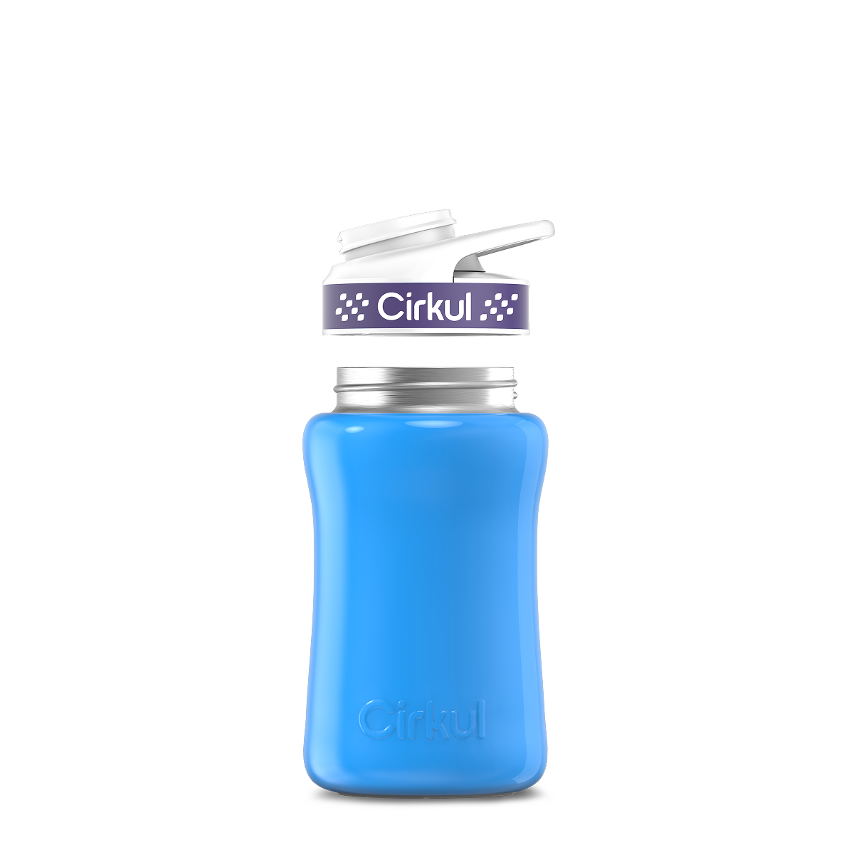 12oz. Stainless Steel Bottle & Comfort Grip Lid - Premium Carry