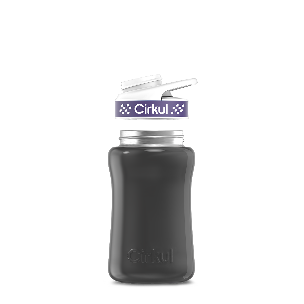 12oz. Stainless Steel Bottle & Comfort Grip Lid - Premium Carry