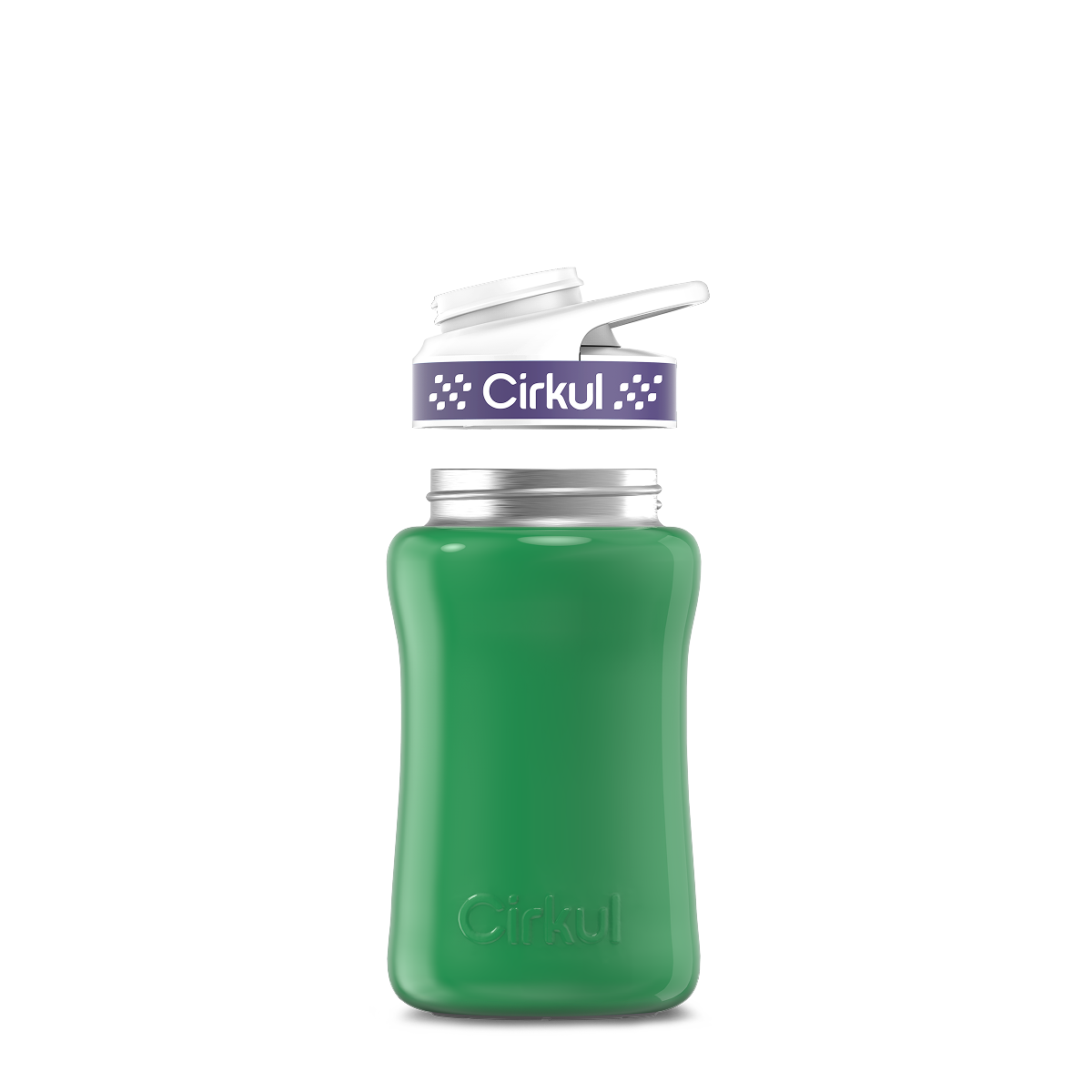 12oz. Stainless Steel Bottle & Comfort Grip Lid - Premium Carry