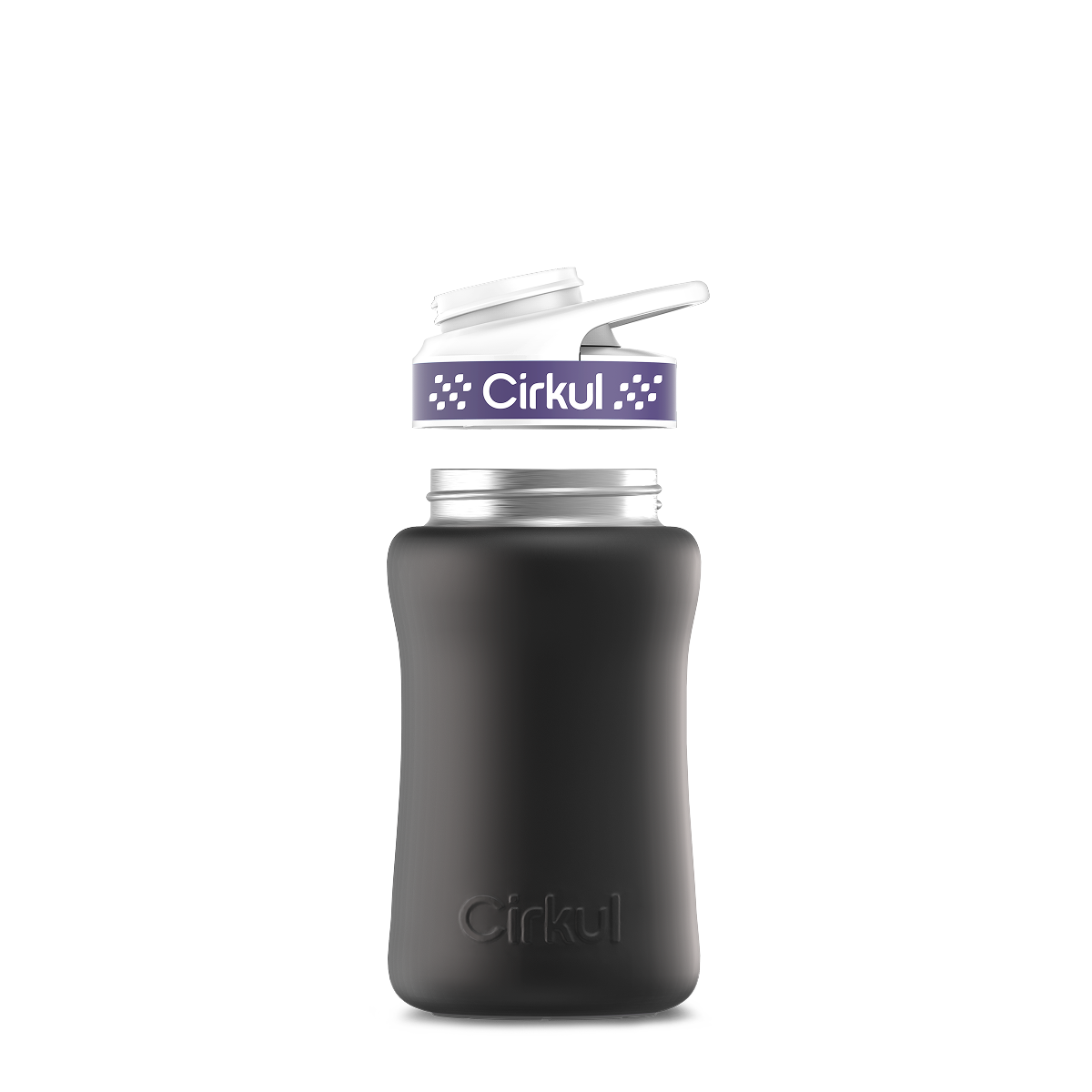 12oz. Stainless Steel Bottle & Comfort Grip Lid - Premium Carry