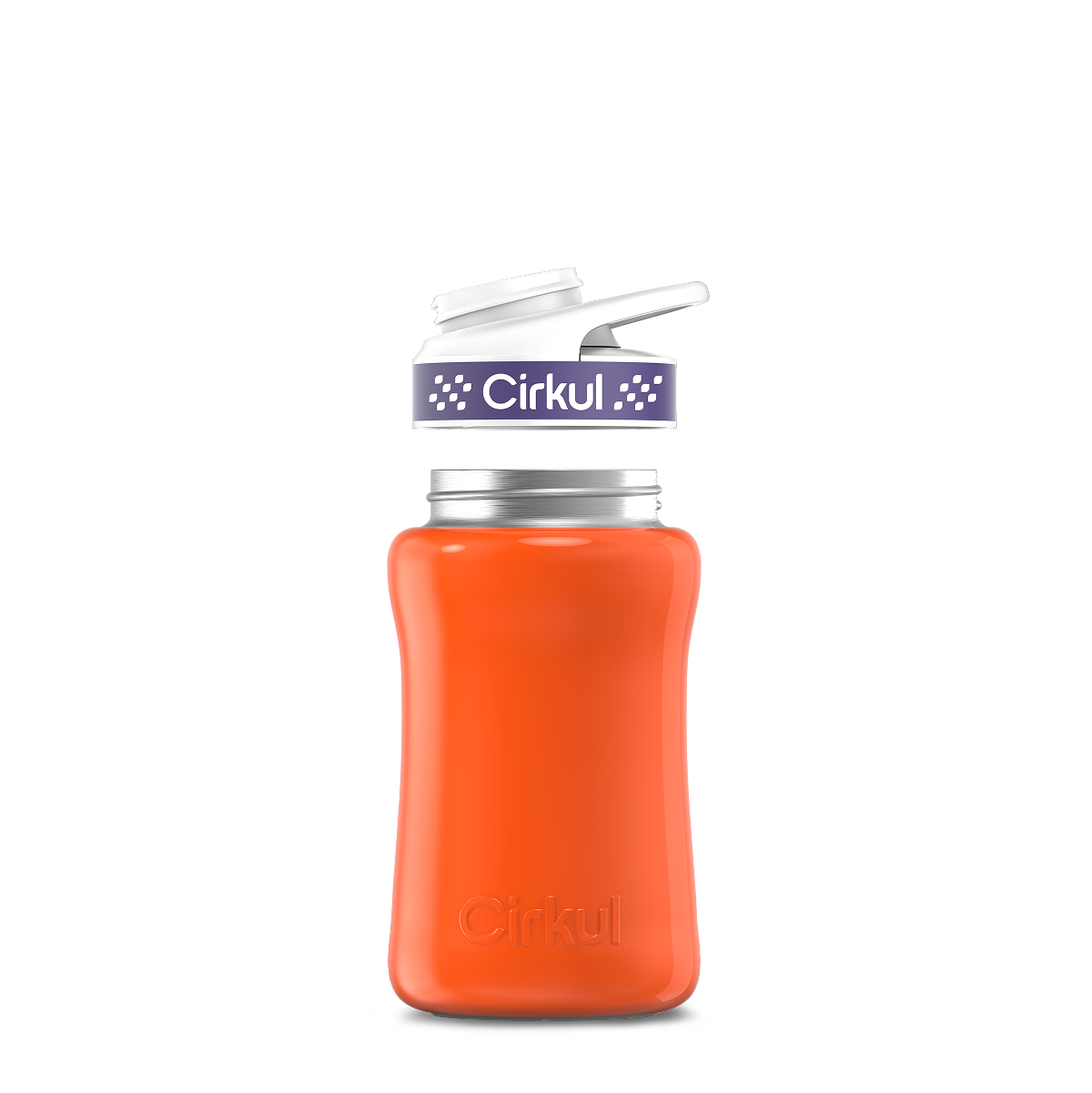 12oz. Stainless Steel Bottle & Comfort Grip Lid - Premium Carry