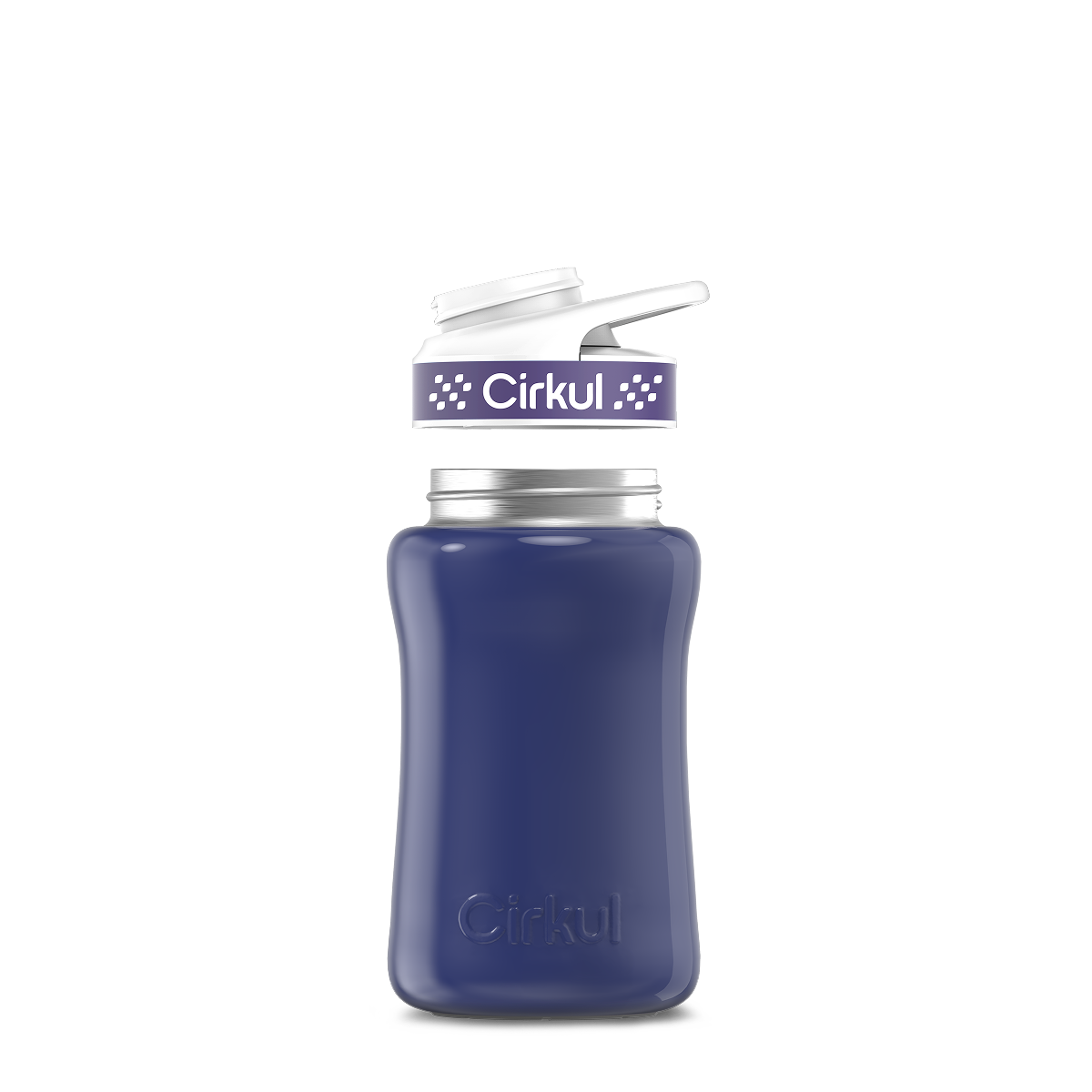 12oz. Stainless Steel Bottle & Comfort Grip Lid - Premium Carry