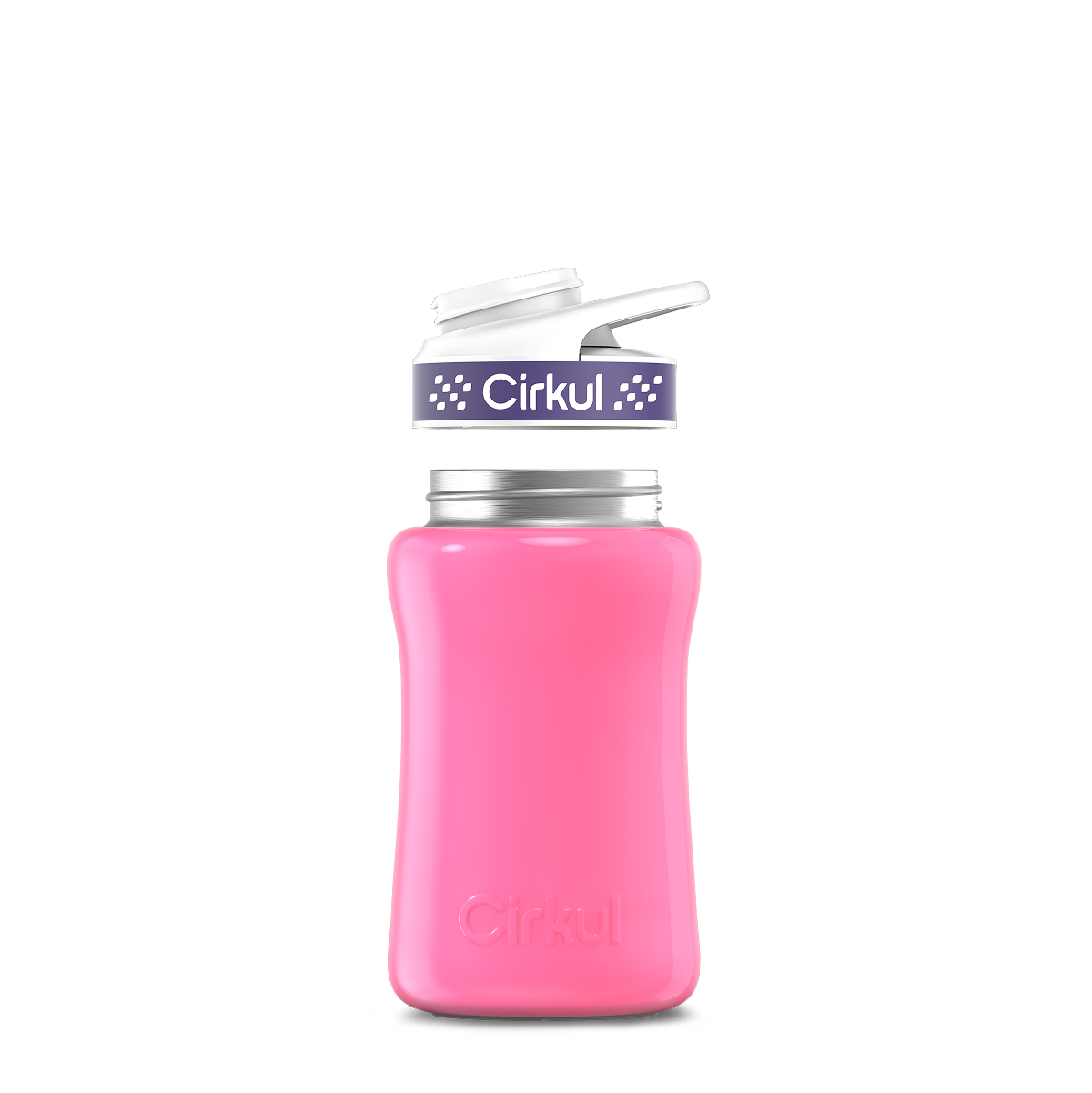 12oz. Stainless Steel Bottle & Comfort Grip Lid - Premium Carry
