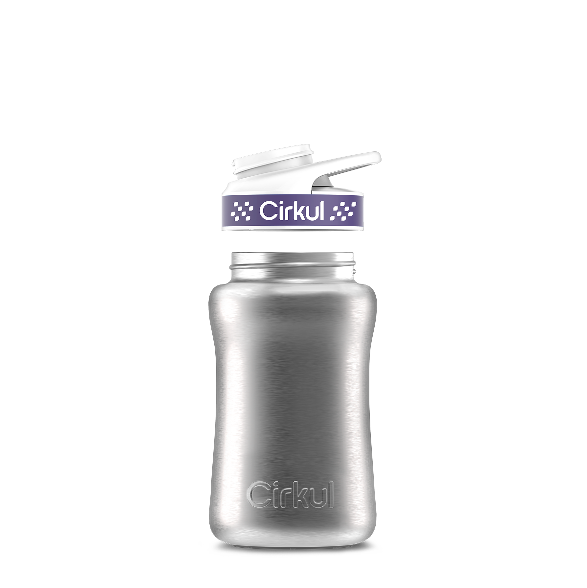 12oz. Stainless Steel Bottle & Comfort Grip Lid - Premium Carry