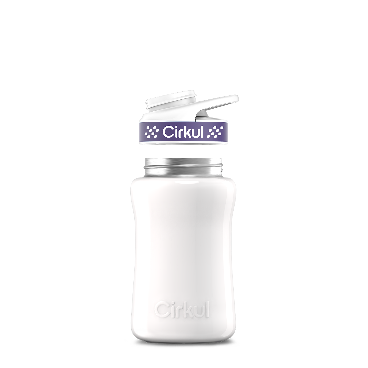 12oz. Stainless Steel Bottle & Comfort Grip Lid - Premium Carry