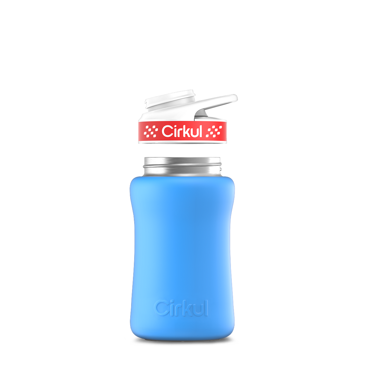 12oz. Stainless Steel Bottle & Comfort Grip Lid - Premium Carry