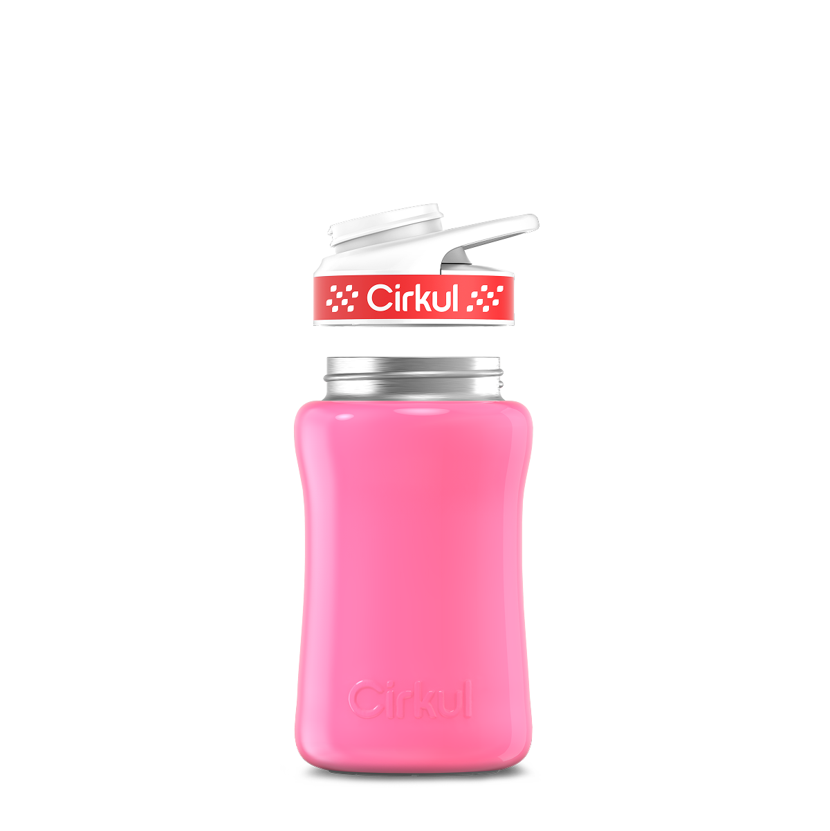 12oz. Stainless Steel Bottle & Comfort Grip Lid - Premium Carry