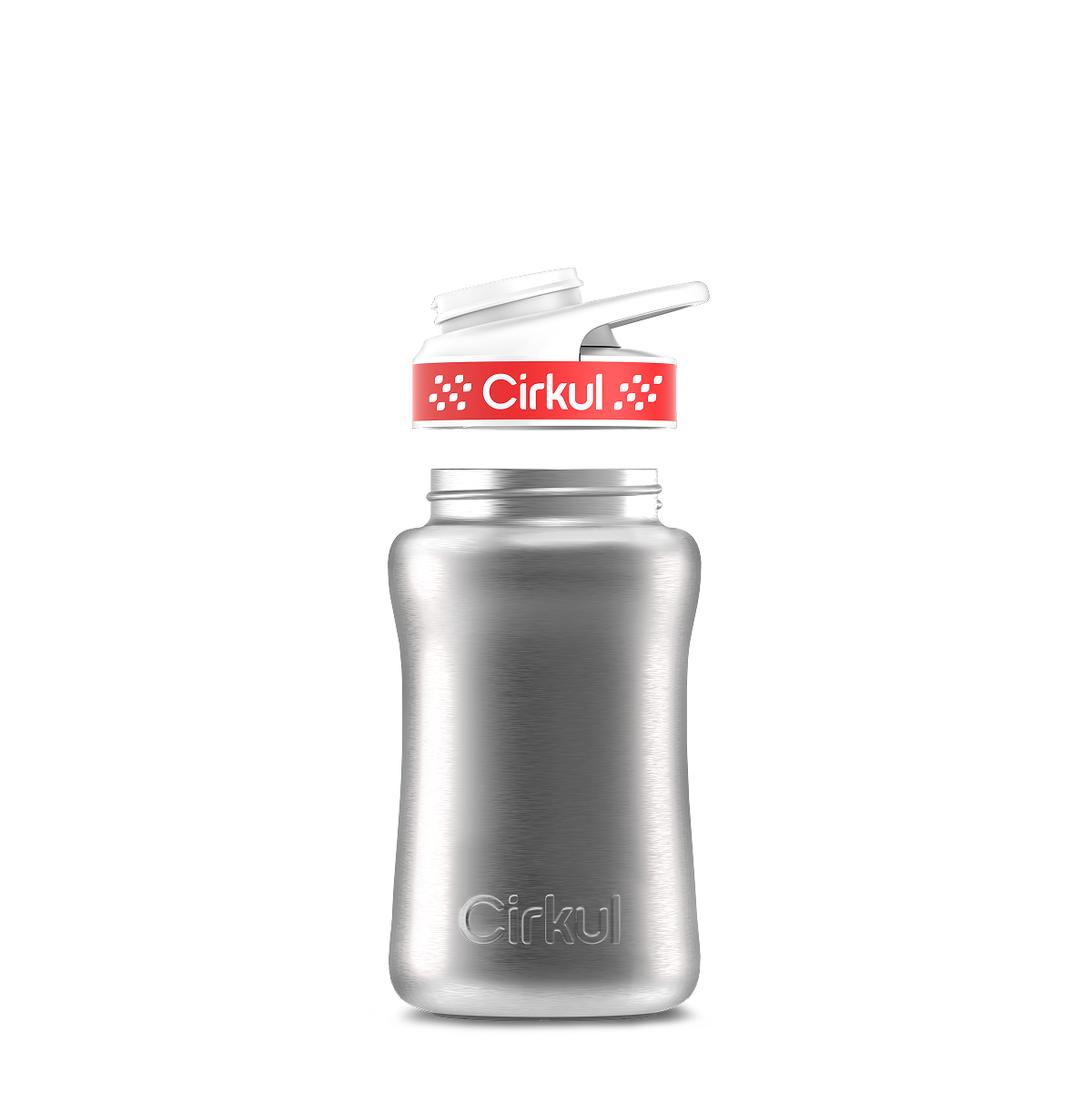 12oz. Stainless Steel Bottle & Comfort Grip Lid - Premium Carry
