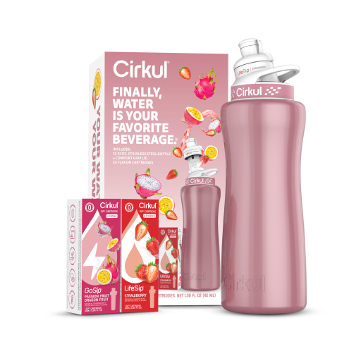32oz. Rose Gold Stainless Steel Bottle Starter Kit - Fresh Carry