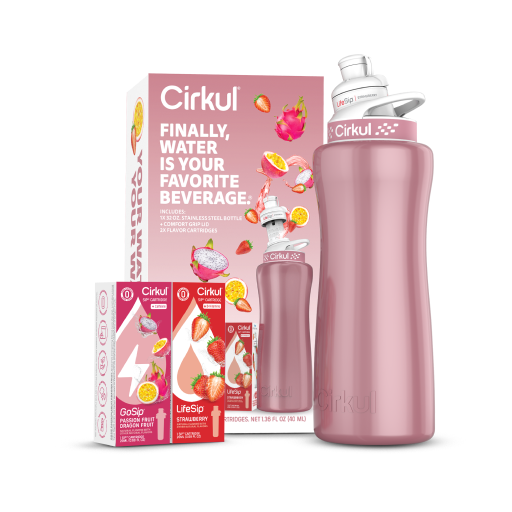 32oz. Rose Gold Stainless Steel Bottle Starter Kit - Fresh Carry