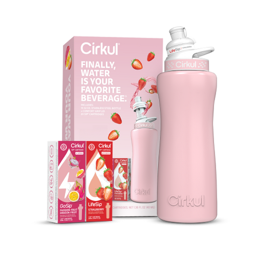 32oz. Blush Pink Stainless Steel Bottle Starter Kit - Quick Setup