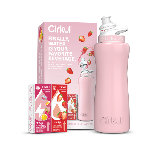 32oz. Blush Pink Stainless Steel Bottle Starter Kit - Quick Setup